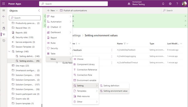 Configuring guides on power platform step 5
