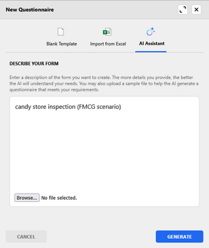ai generation of questionnaires