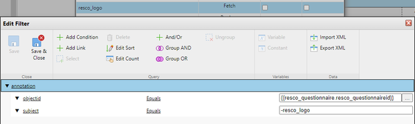 Mobile reports for Resco Inspections: Questionnaire logo in report