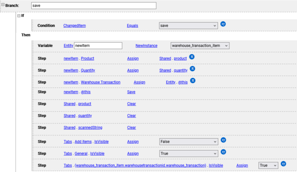 Save button definition
