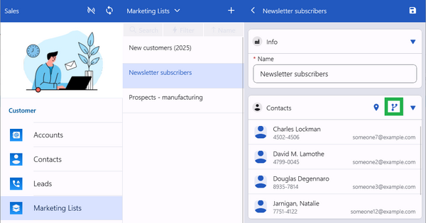 managing marketing lists