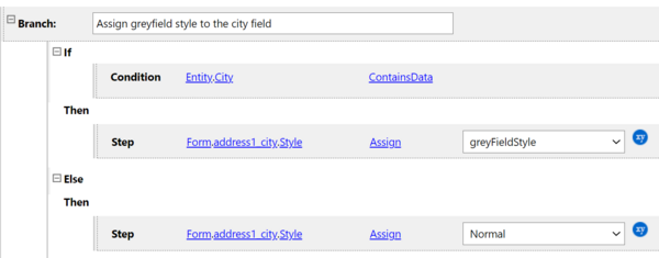 Example: Change the color of the form field: correct rule